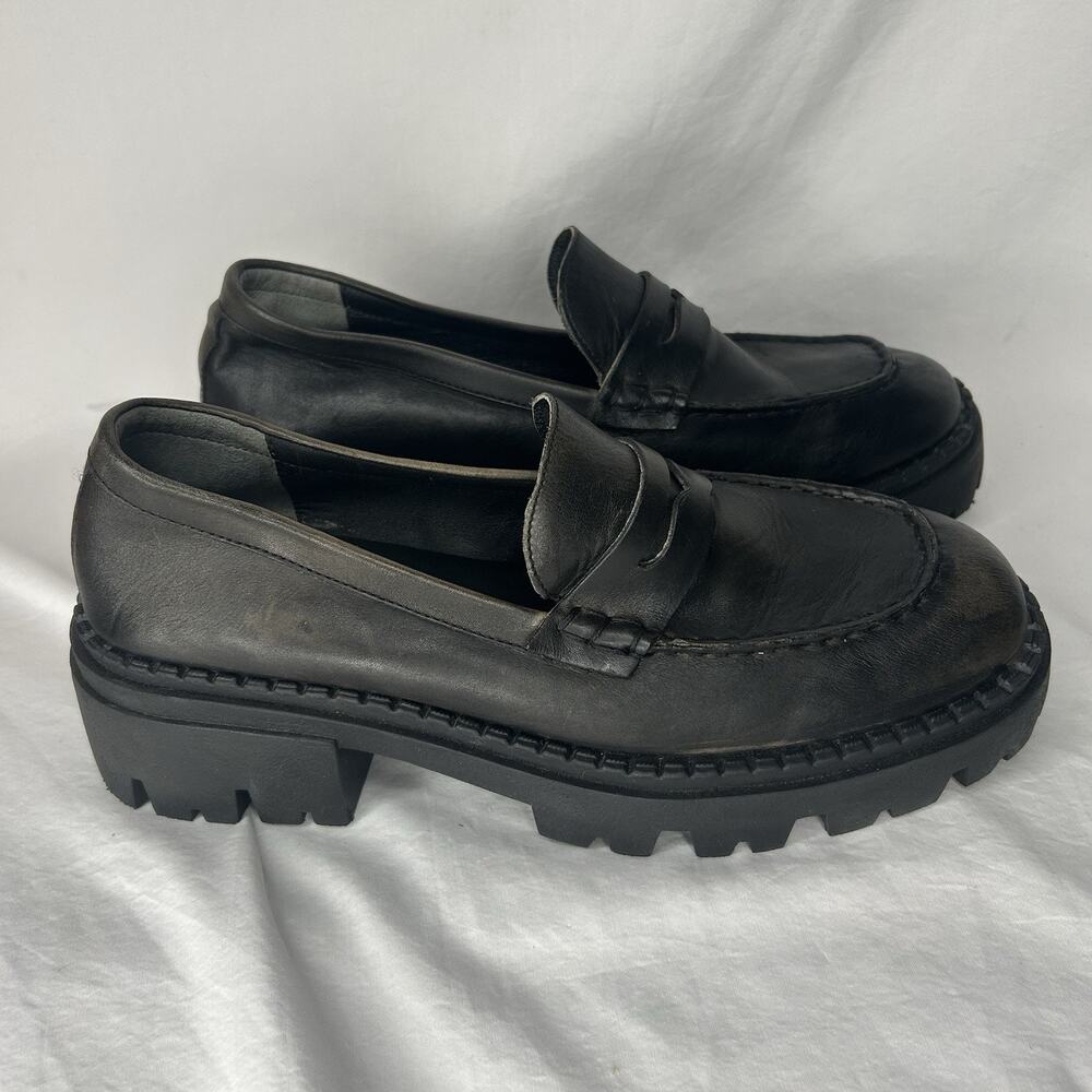 Free People Chunky Loafers Size 41 Black
